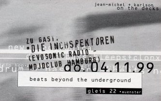 Beats Beyond The Underground im Gleis 22 in Mnster