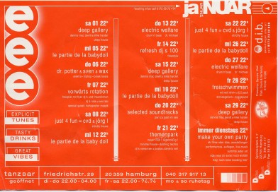 Vorwrts Rotation mit den Flyer DJs und Special Guest Inchspektor Maack im eee